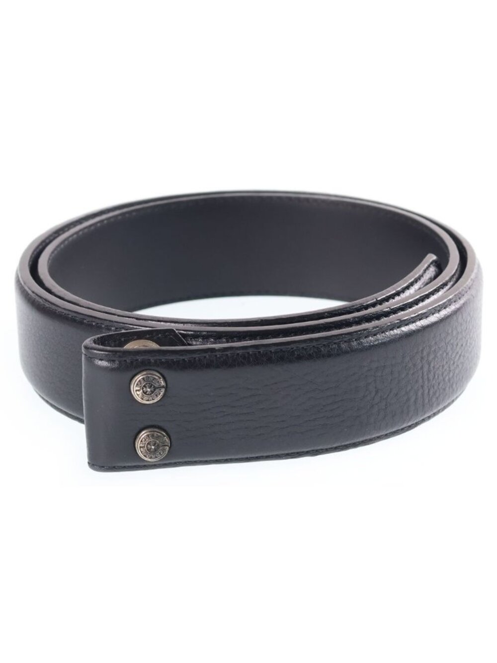 Chrome Hearts 1.5 Strap Scroll Label Rivets Leather Belt